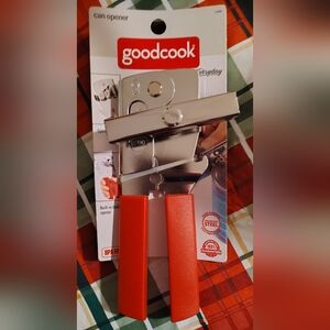Silver and Red Can Opener